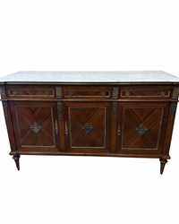 French Marble Top Sideboard