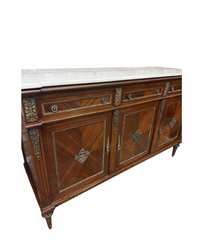 French Marble Top Sideboard
