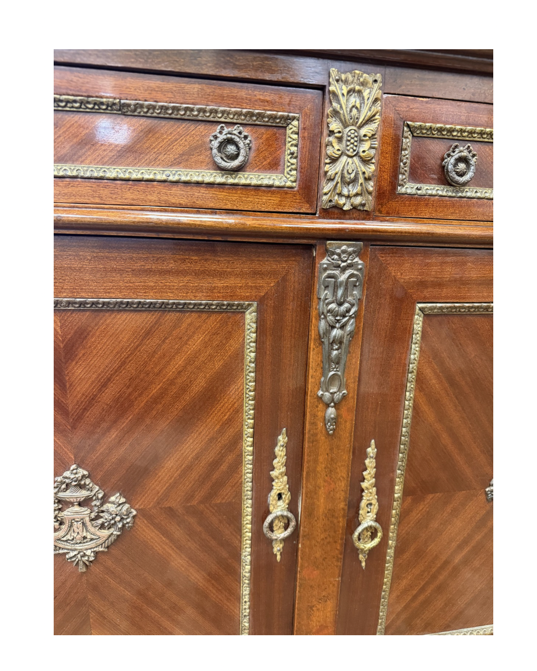 French Marble Top Sideboard