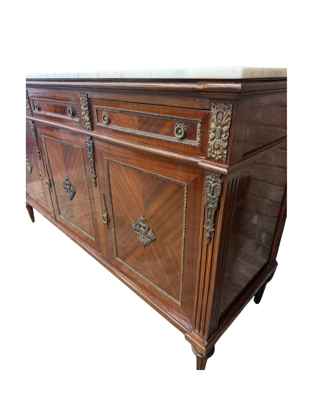 French Marble Top Sideboard